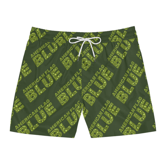 American Flag Blue Swim Shorts | Casey the American