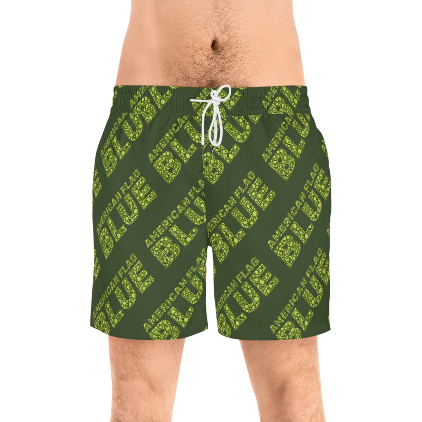 American Flag Blue Swim Shorts | Casey the American