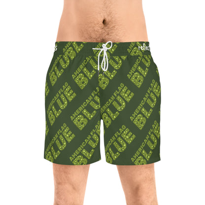 "American Flag Blue" Swim Shorts | Casey the American