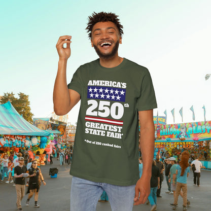 America's 250th Greatest State Fair Tee | Made in USA | Casey the American