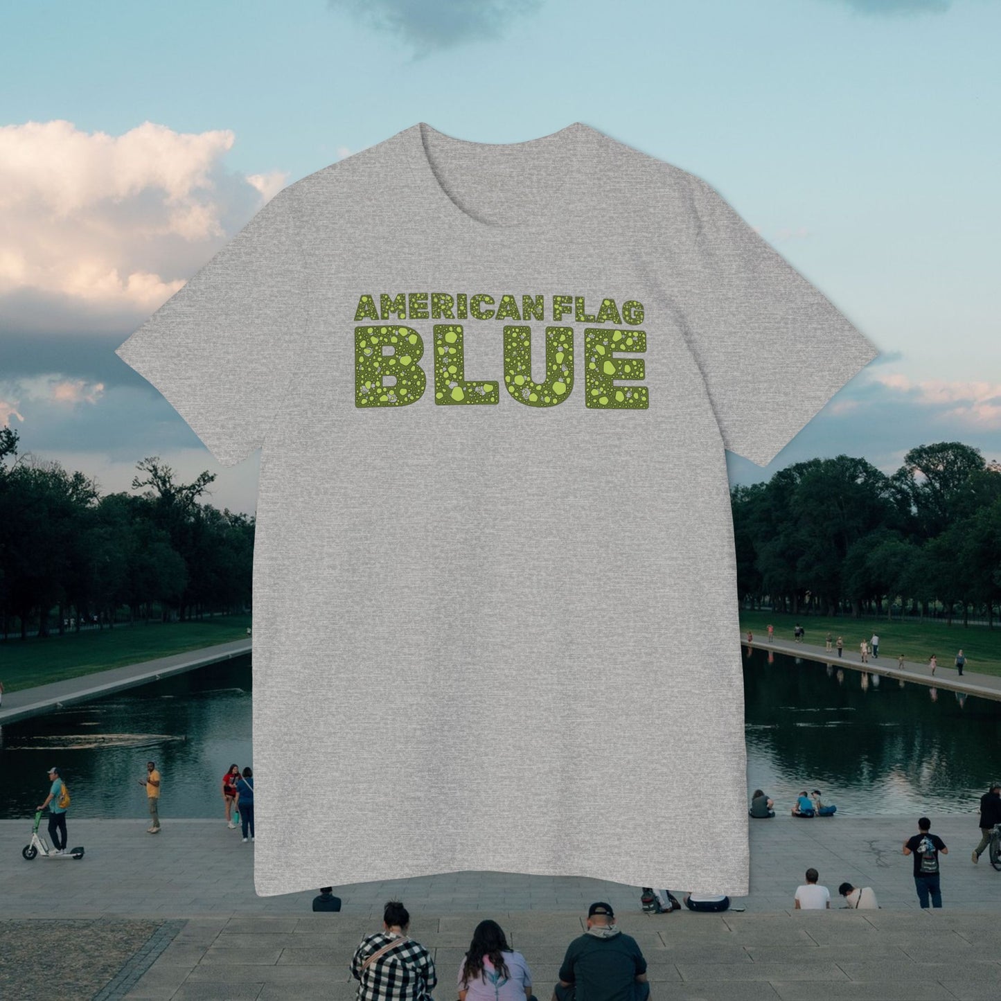 American Flag Blue Tee | Made in USA | Casey the American