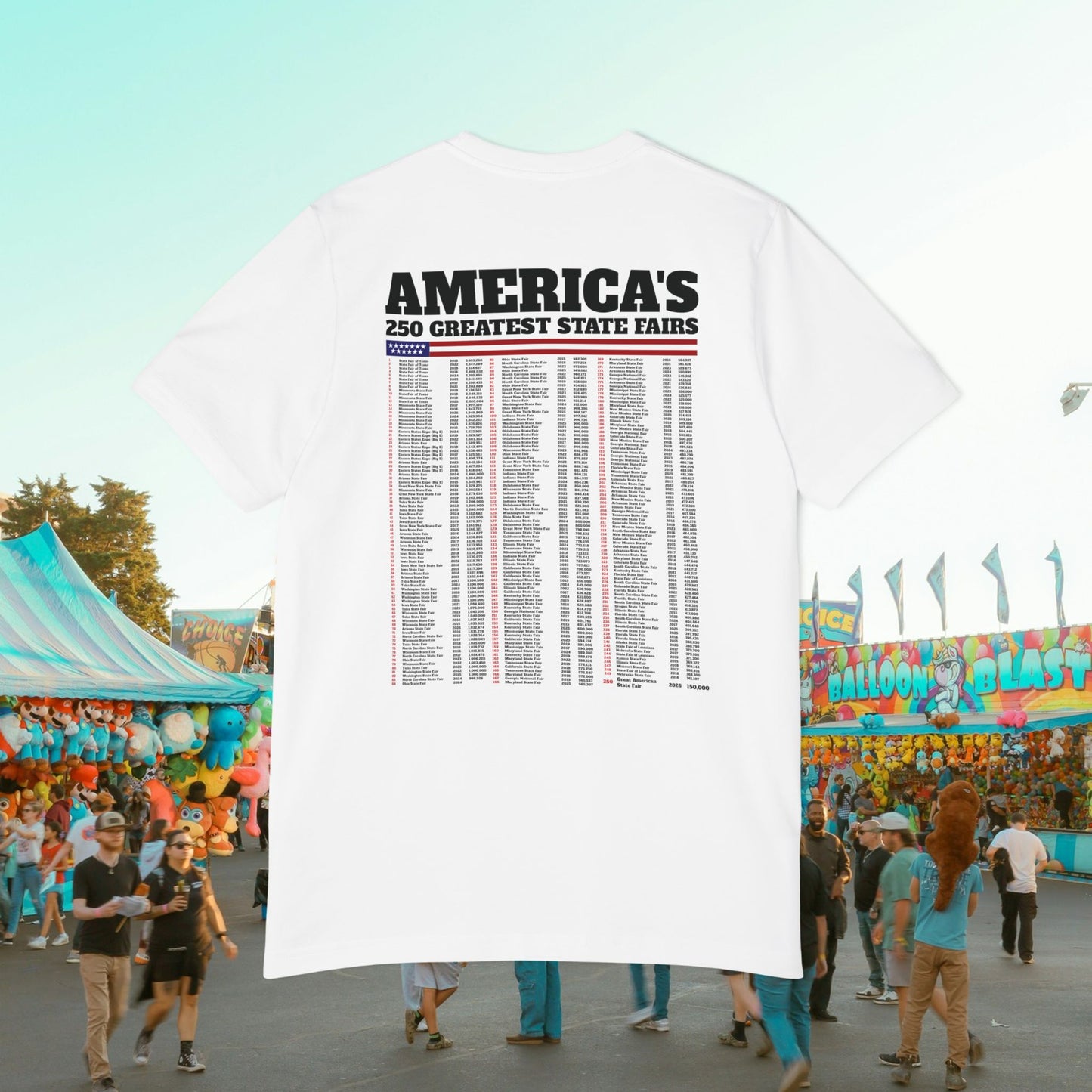 America's 250th Greatest State Fair Tee | Made in USA | Casey the American