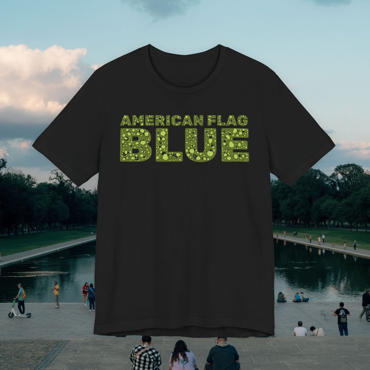 American Flag Blue Tee | Casey the American