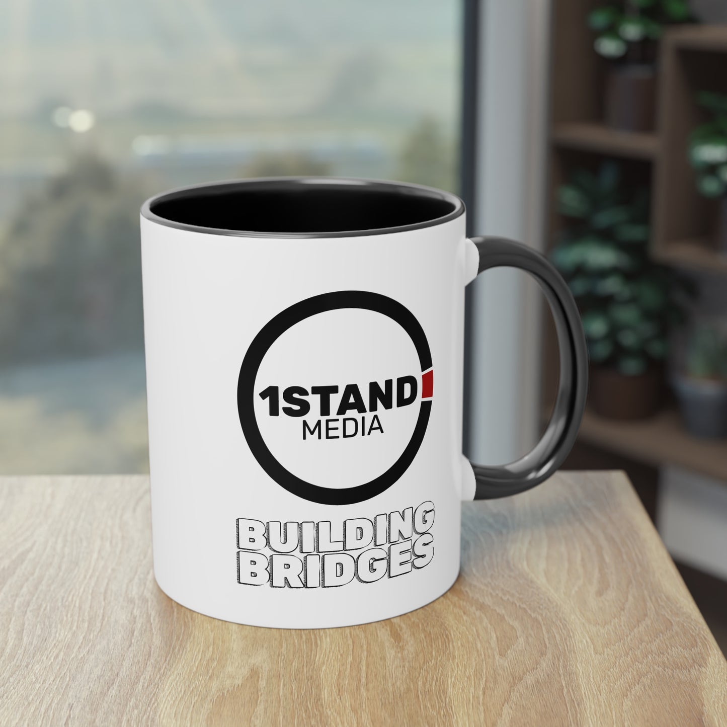 1Stand Media Two-Tone Coffee Mug, 11oz