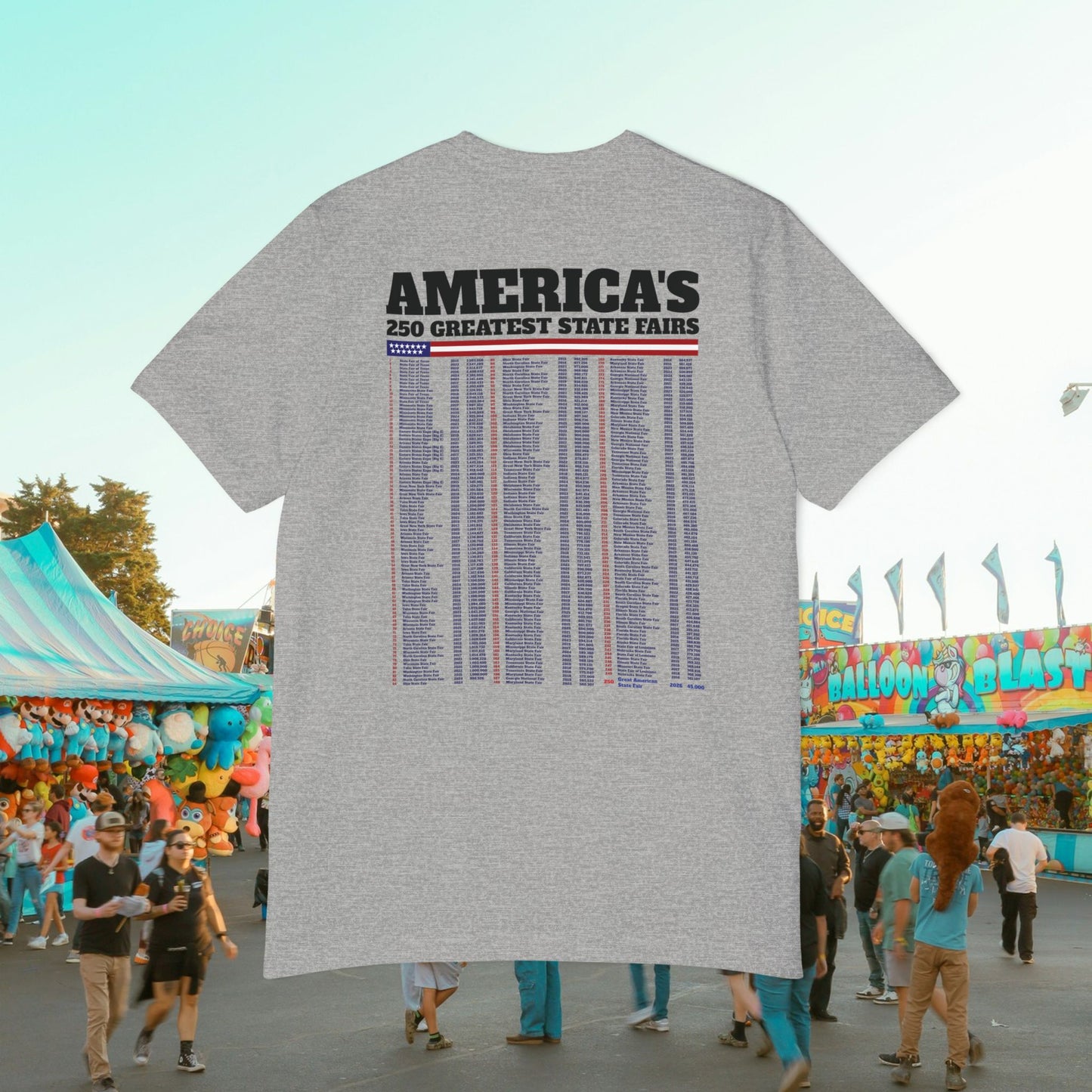 America's 250th Greatest State Fair Tee | Made in USA | Casey the American