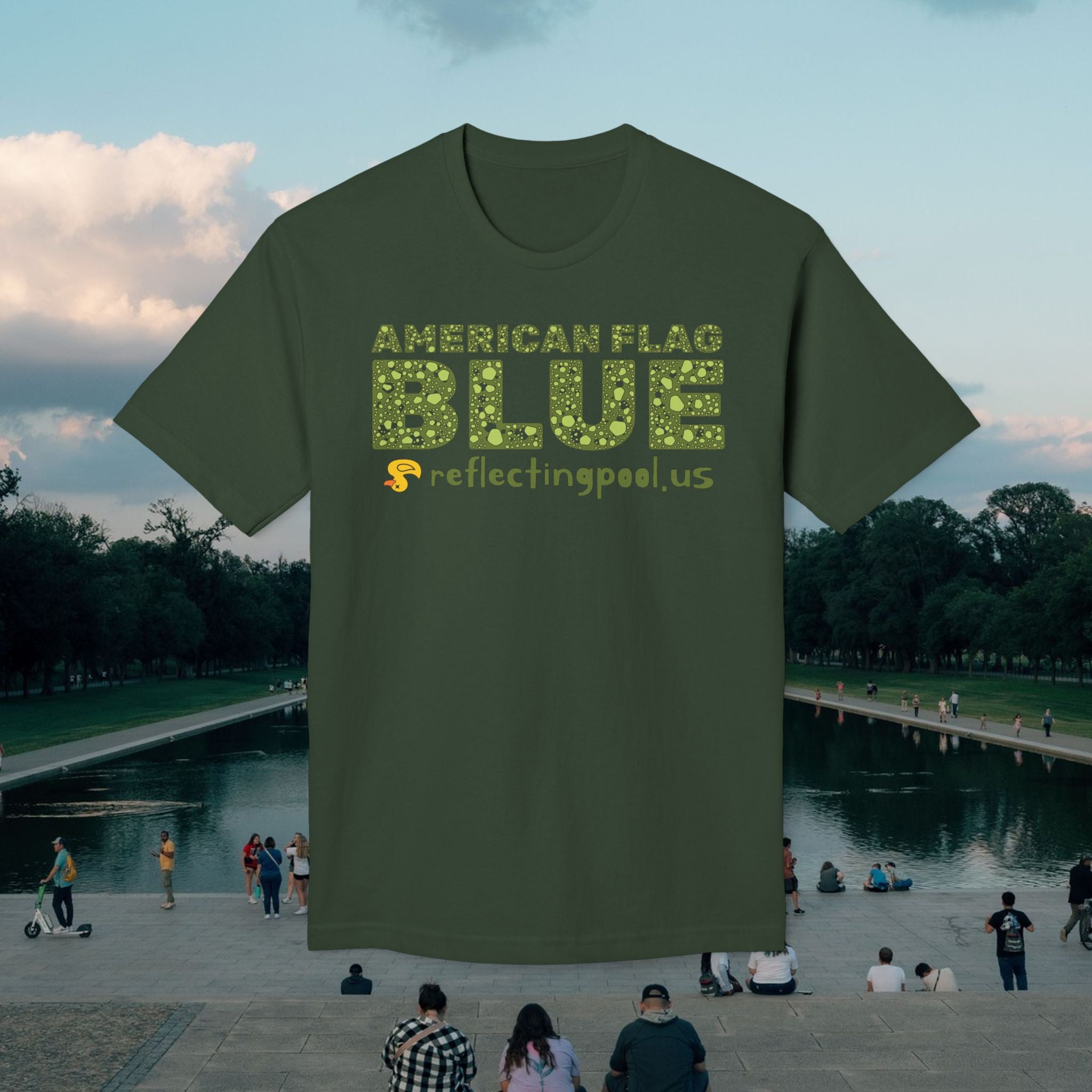 "American Flag Blue" Tee | Made in USA | Casey the American