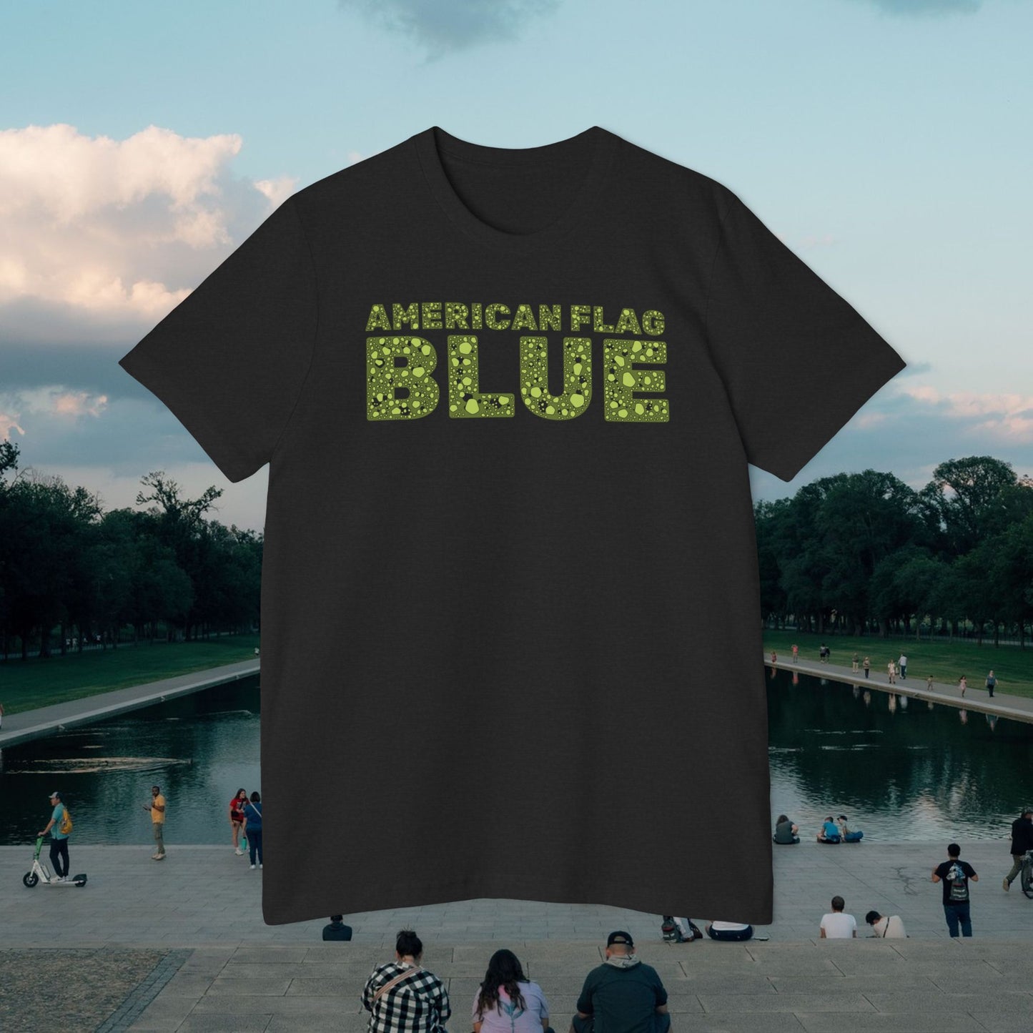 American Flag Blue Tee | Made in USA | Casey the American