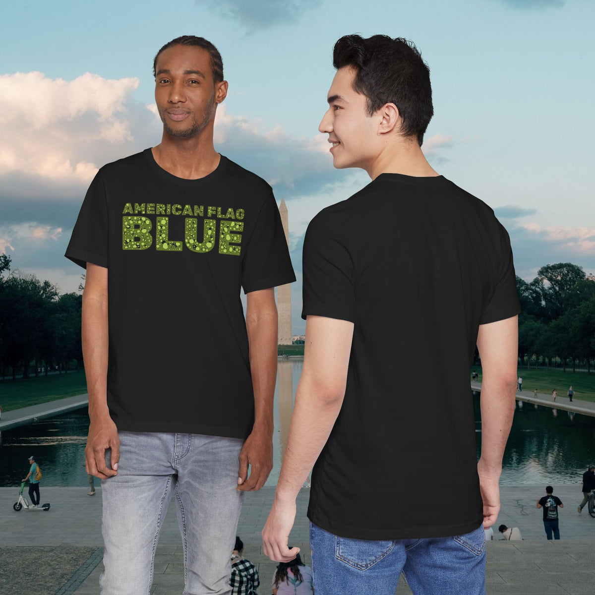 American Flag Blue Tee | Casey the American