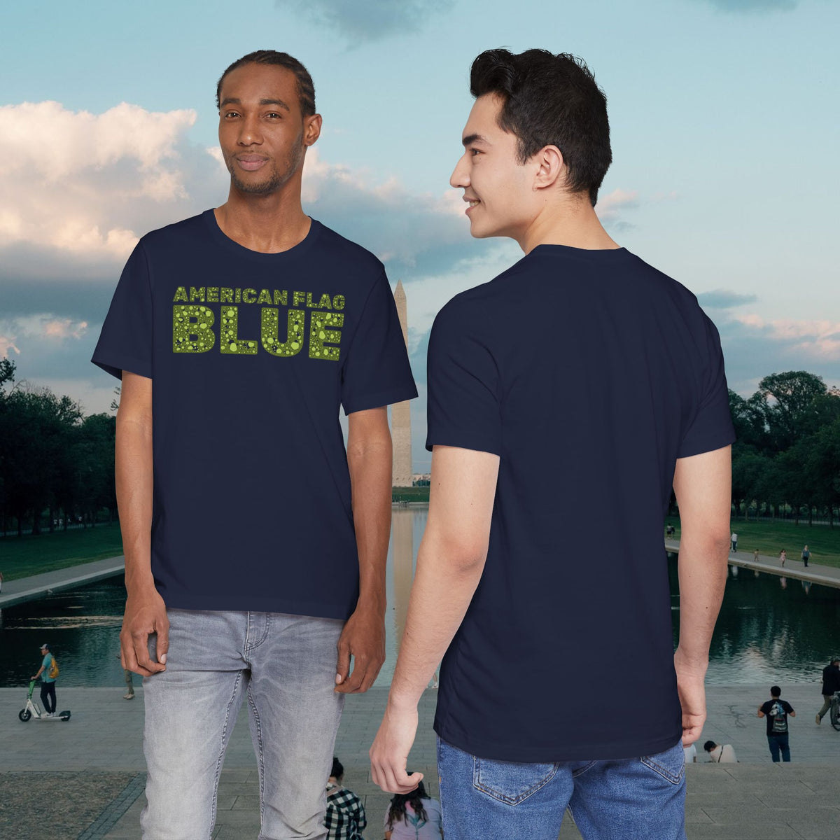 American Flag Blue Tee | Casey the American