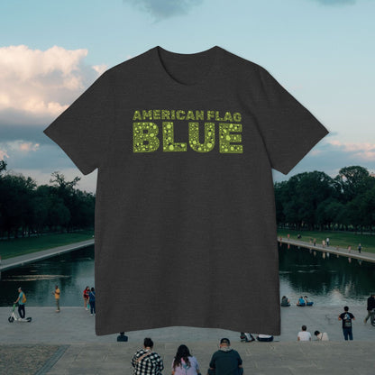 American Flag Blue Tee | Made in USA | Casey the American