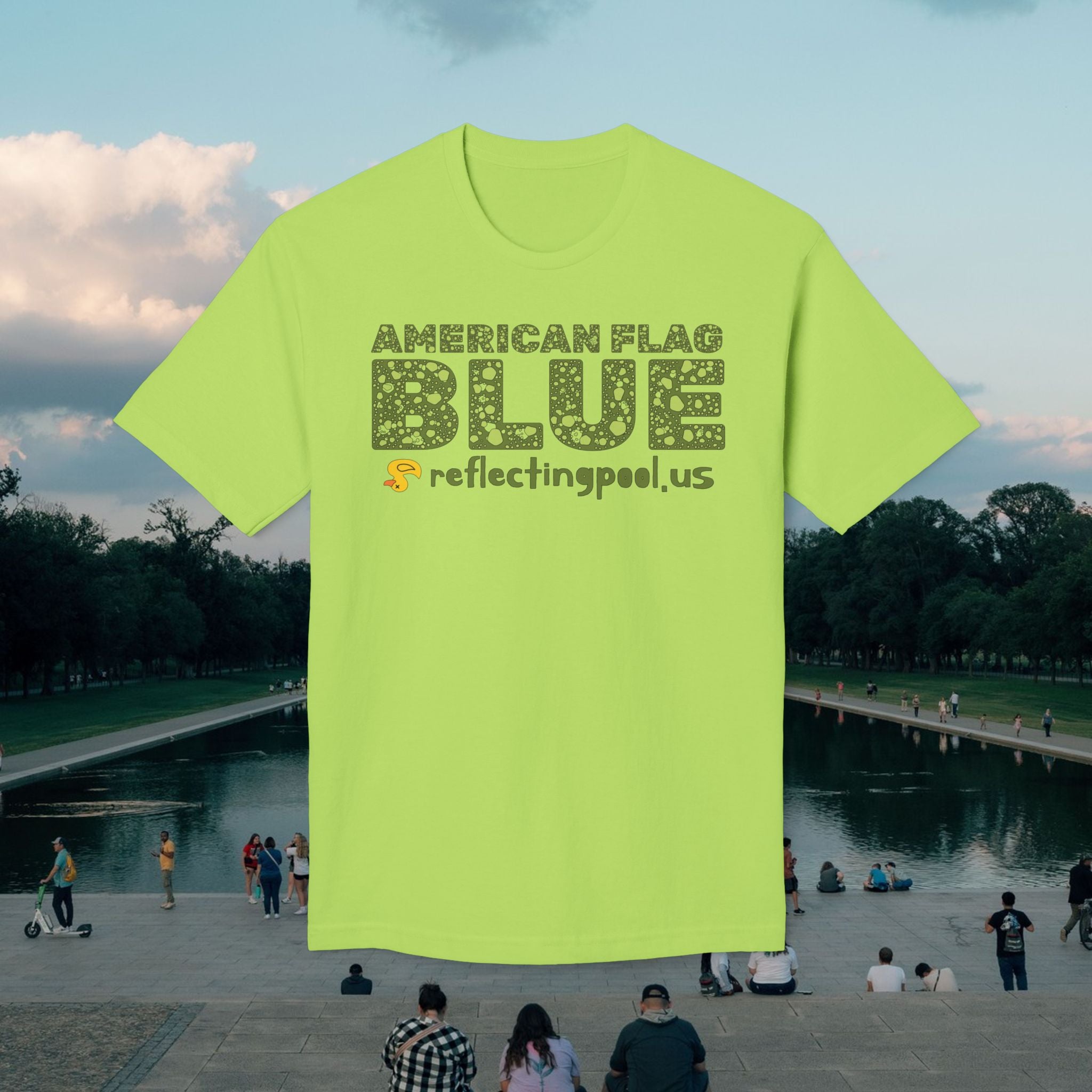 "American Flag Blue" Tee | Made in USA | Casey the American