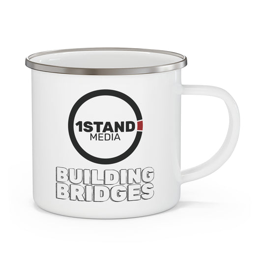 1Stand Media Enamel Camping Mug