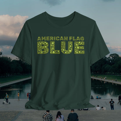 American Flag Blue Tee | Casey the American