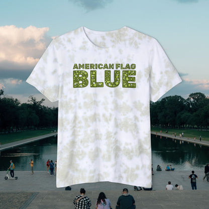 American Flag Blue Tie-Dye Tee | Casey the American