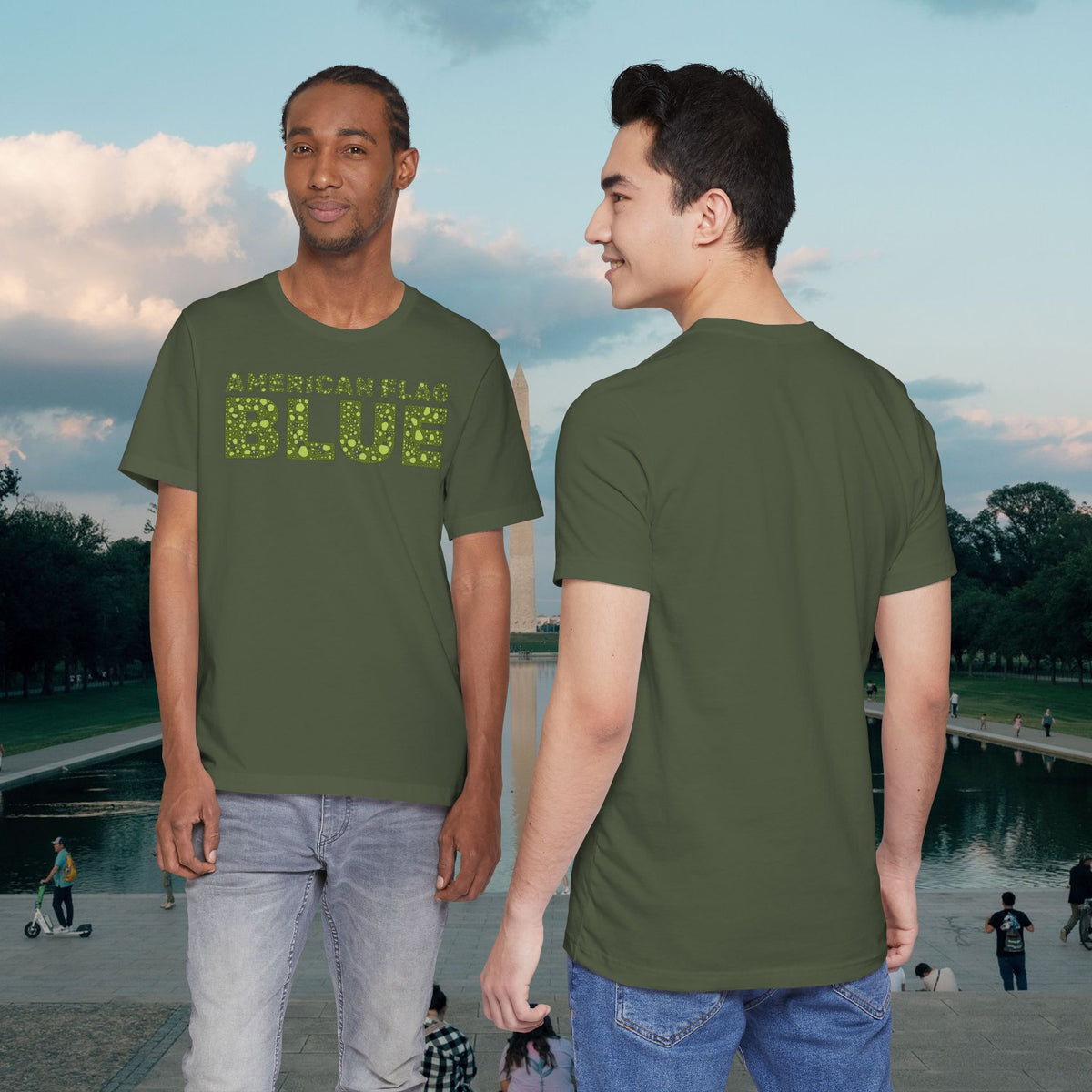 American Flag Blue Tee | Casey the American