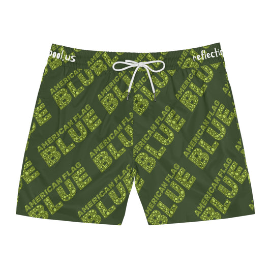 "American Flag Blue" Swim Shorts | Casey the American