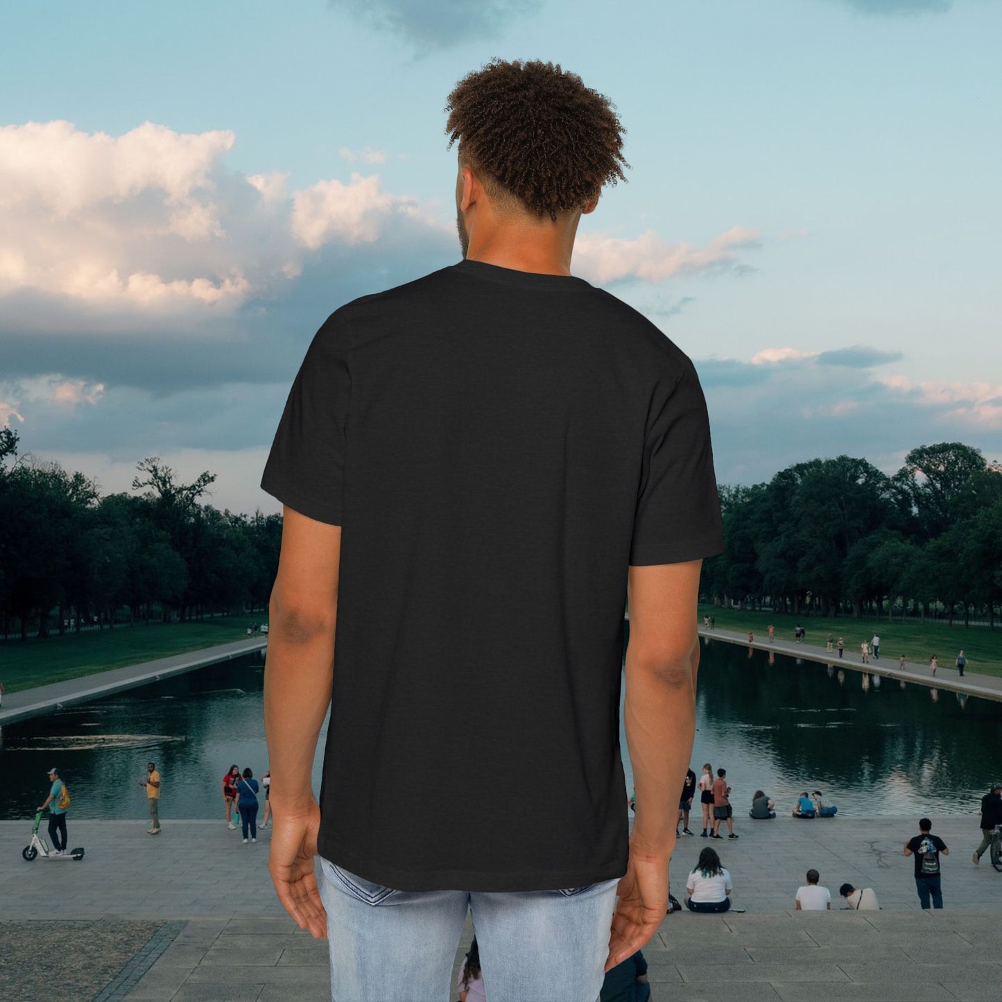 American Flag Blue Tee | Made in USA | Casey the American