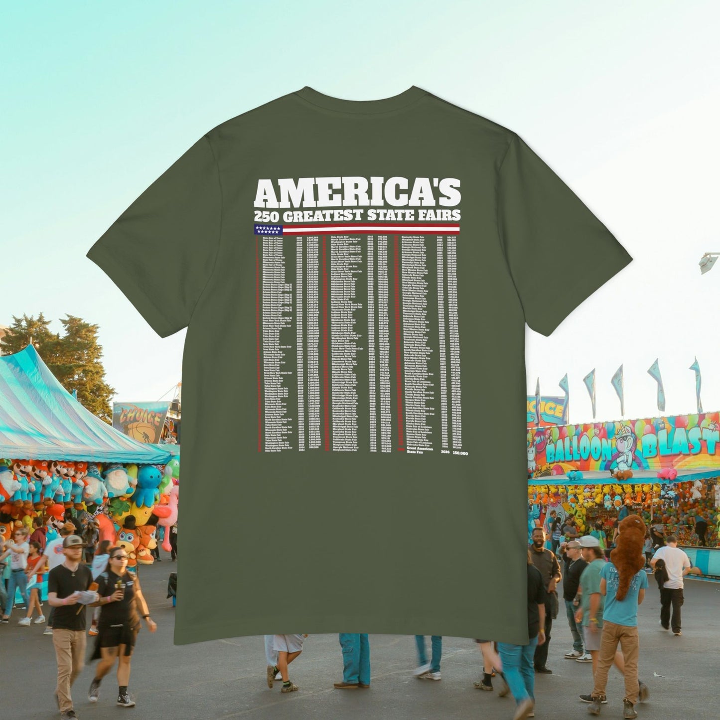 America's 250th Greatest State Fair Tee | Made in USA | Casey the American