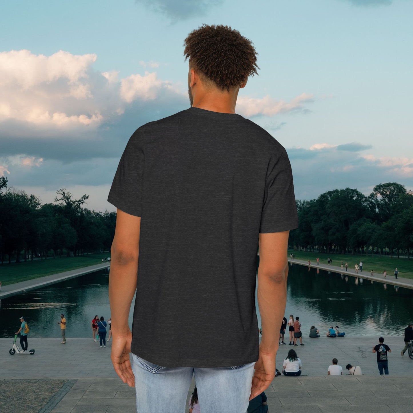 American Flag Blue Tee | Made in USA | Casey the American