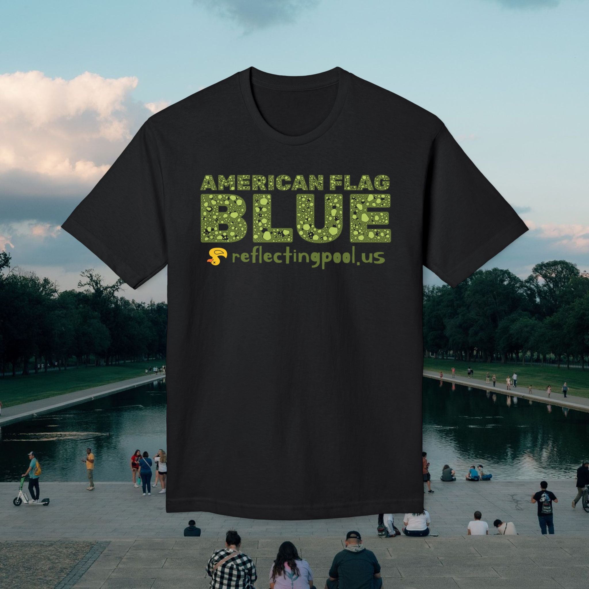 "American Flag Blue" Tee | Made in USA | Casey the American