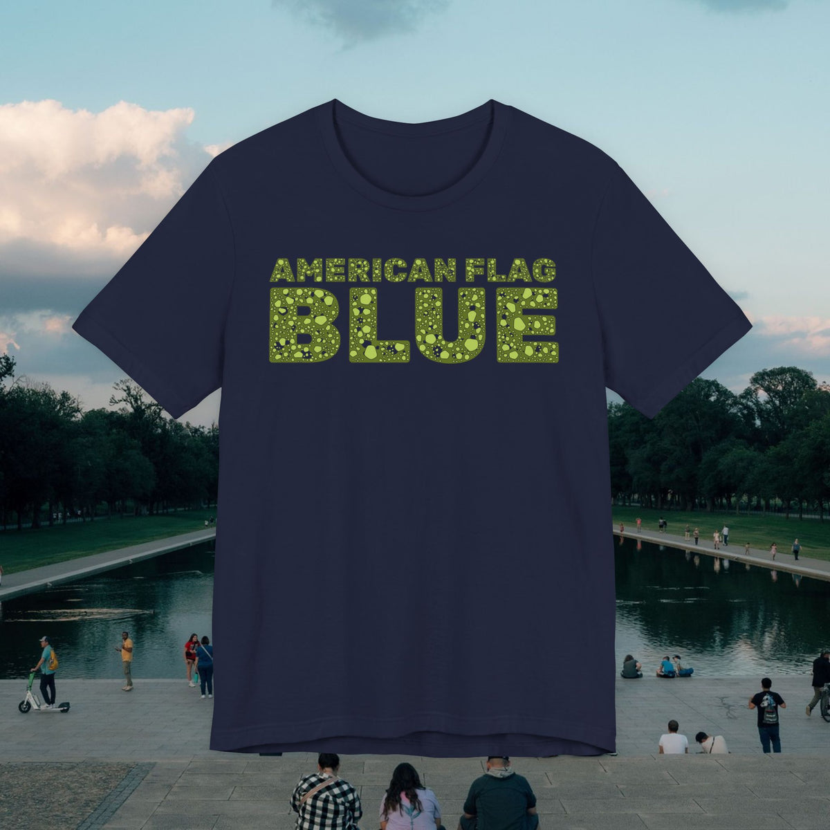 American Flag Blue Tee | Casey the American