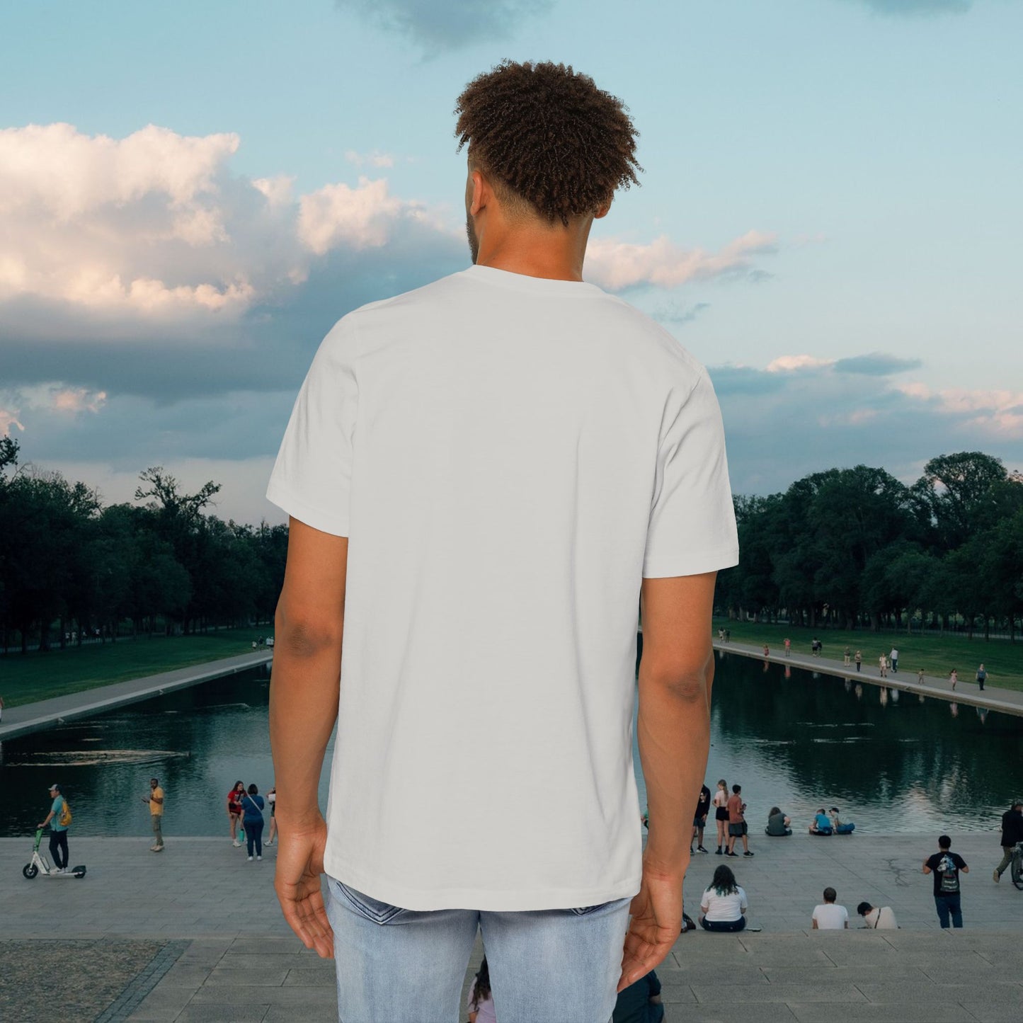 American Flag Blue Tee | Made in USA | Casey the American