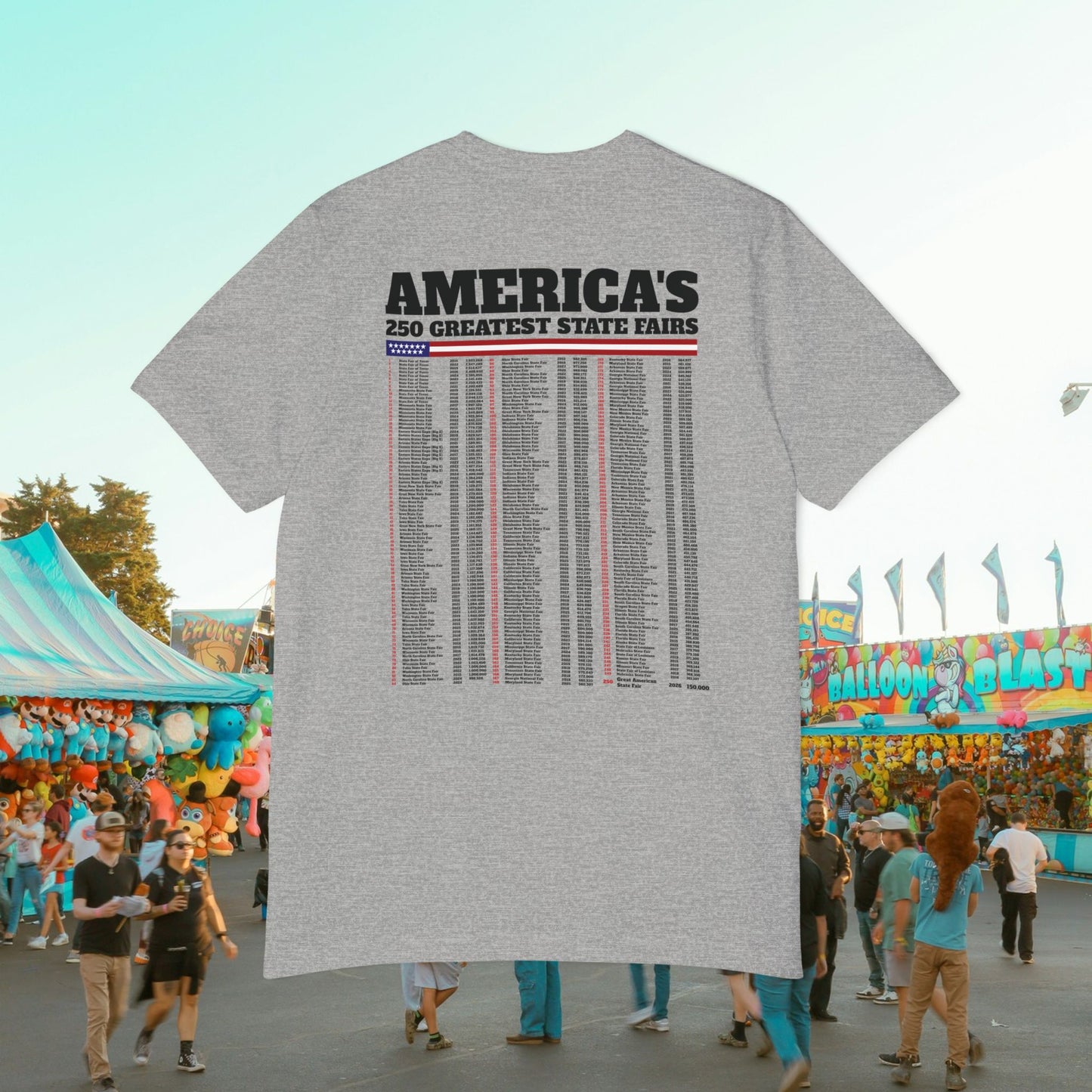 America's 250th Greatest State Fair Tee | Made in USA | Casey the American