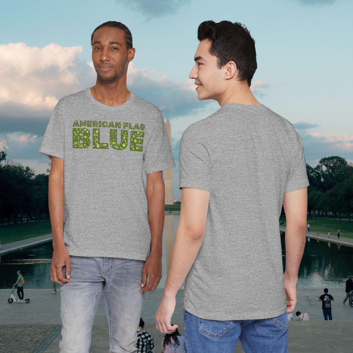 American Flag Blue Tee | Casey the American